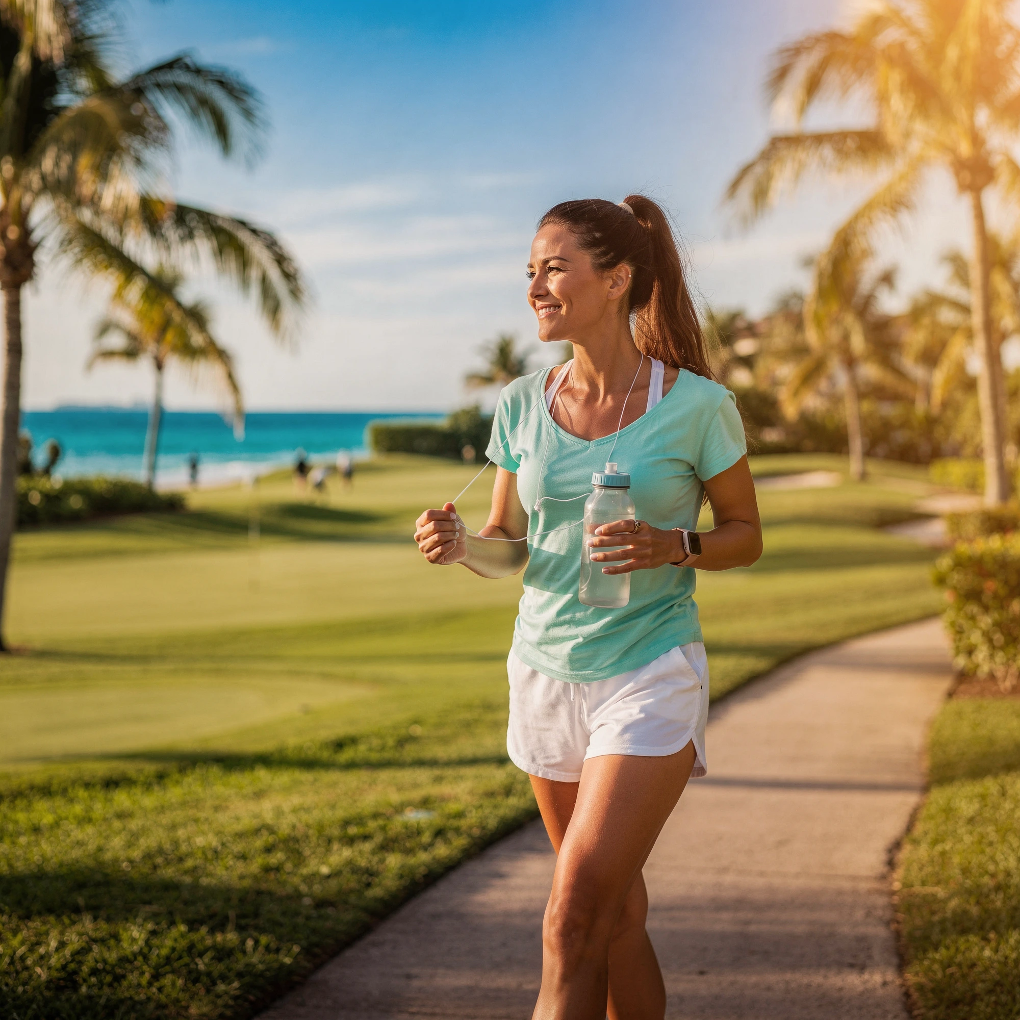 Woman enjoying an active lifestyle on the Southwest Florida coast - patient experiences, urologist in Cape Coral, FL
